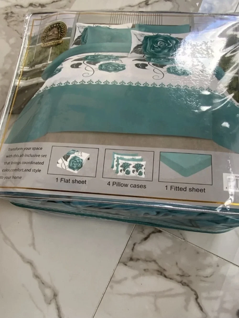 Blue Geometric Home Bedding Set - multiple please specify which one.